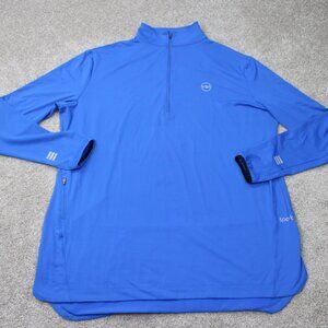 Veil Spark Sweatshirt Mens 2XL XXL Royal Blue 1/2 Zip‎ Performance Athletic L/S